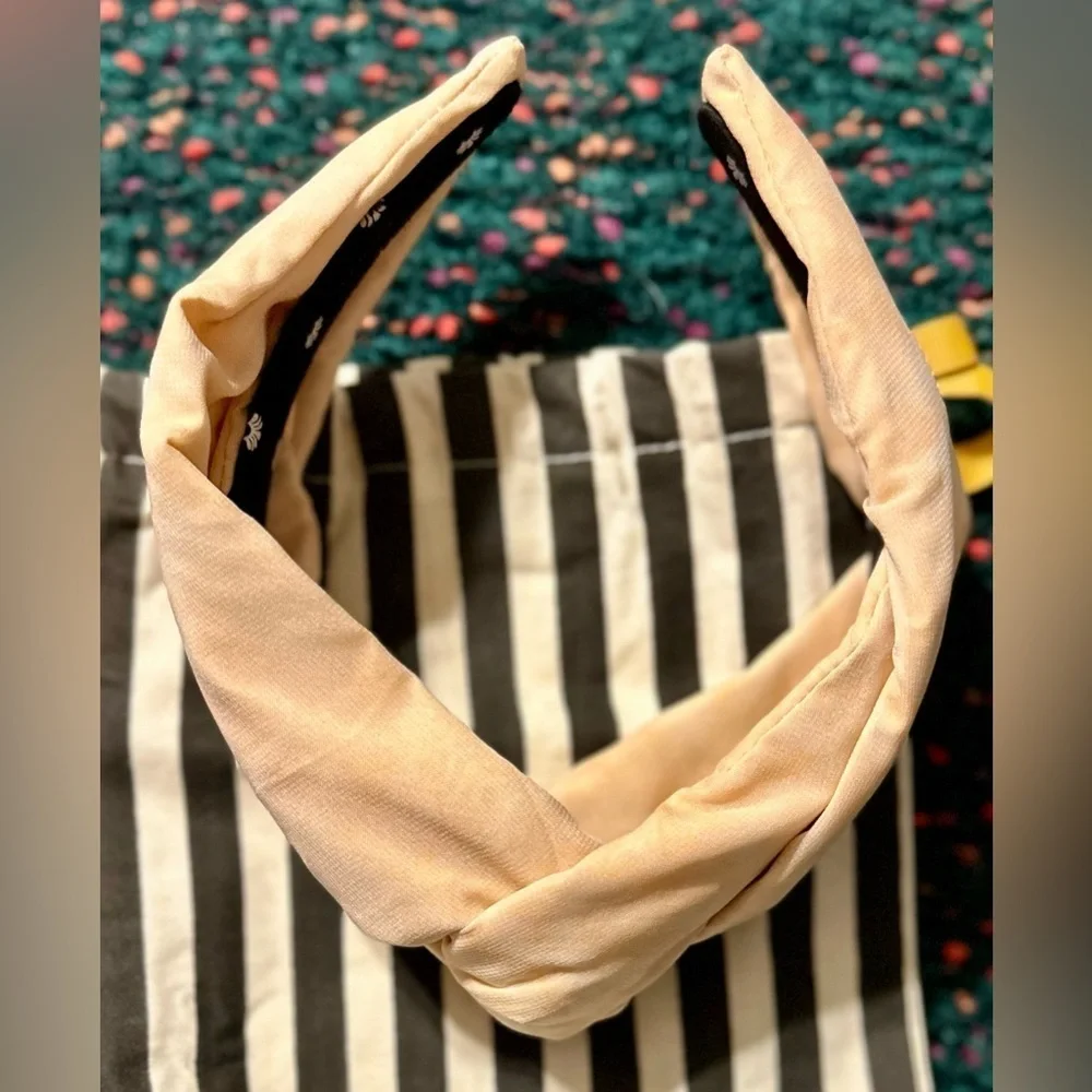 RARE Lele Sadoughi NWT Greta Ombre Silk Headband in Blush
